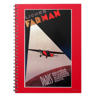 Cuaderno Farman Airlines Farman 300 Monoplano Promo Poste