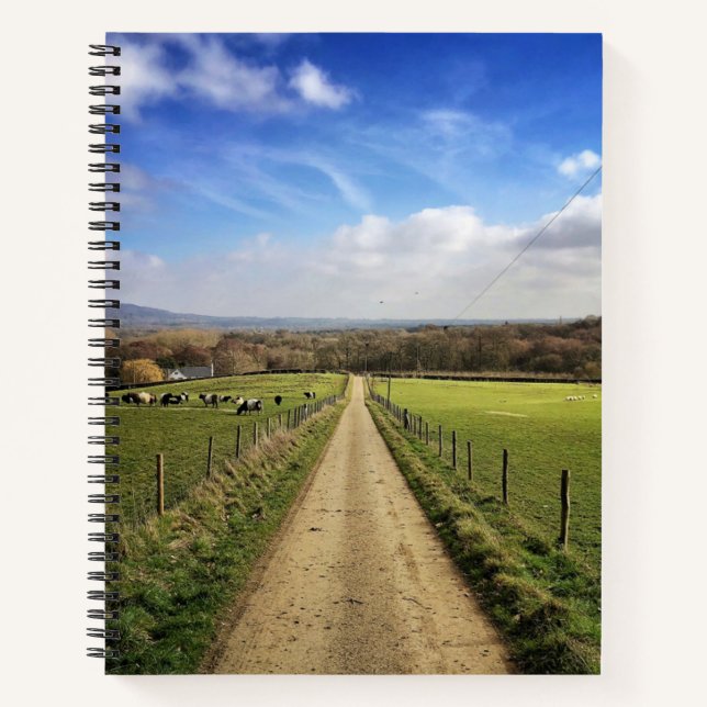 Cuaderno Farms | English Countryside Dirt Road (Anverso)