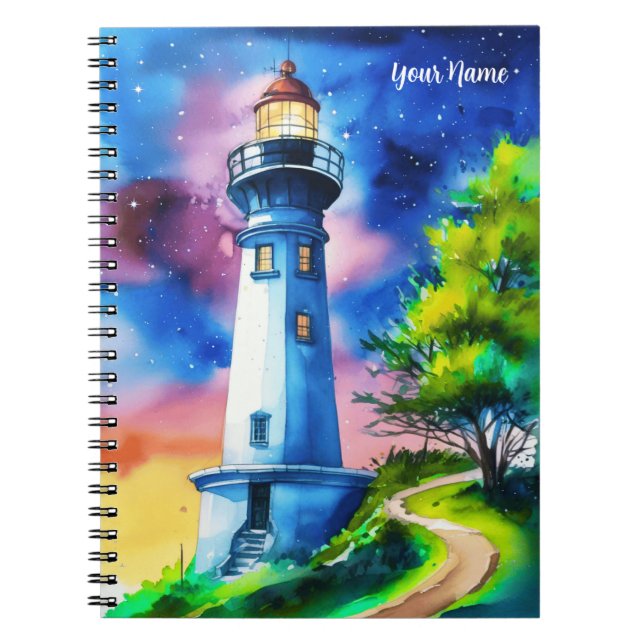 Cuaderno Faro bajo un cielo estrellado (Frente)