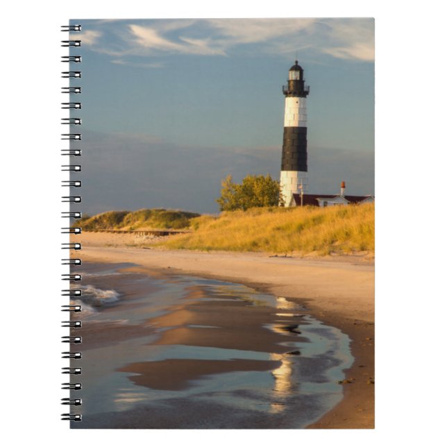 Cuaderno Faro de Big Sable Point en el lago Michigan 2 (Frente)