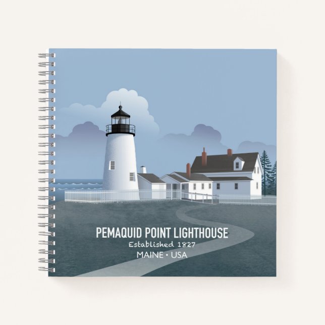 Cuaderno Faro de Pemaquid Point (Anverso)