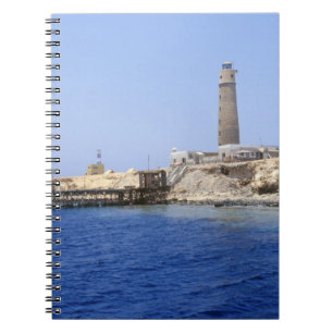 Cuaderno Faro en las Islas Brother, Mar Rojo, Egipto
