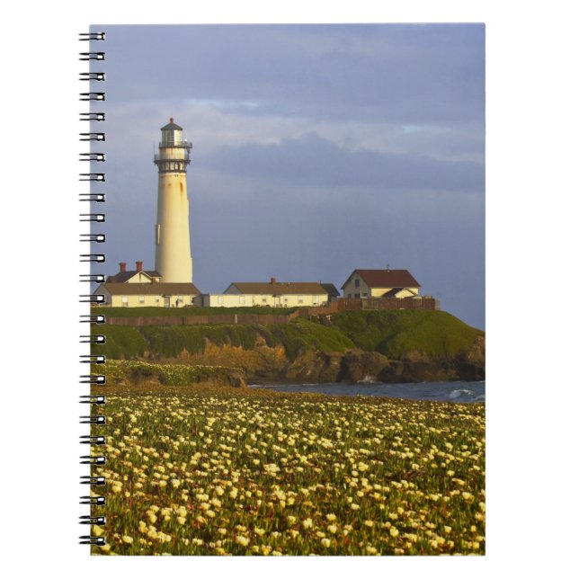 Cuaderno Faro en Pigeon Point State Beach en San (Frente)