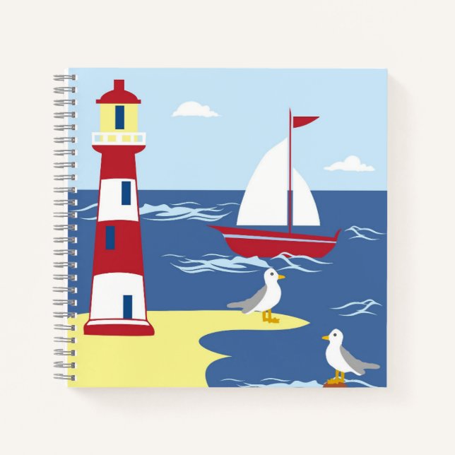 Cuaderno Faro y arte marítimo de barcas (Anverso)