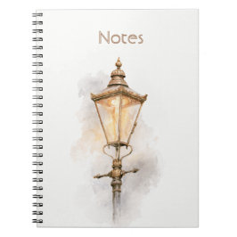 Cuaderno Farol de Calle Marrón Crema Claro