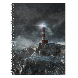 Cuaderno Faros Faro en la tormenta
