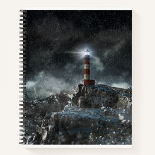 Cuaderno Faros Faro en la tormenta