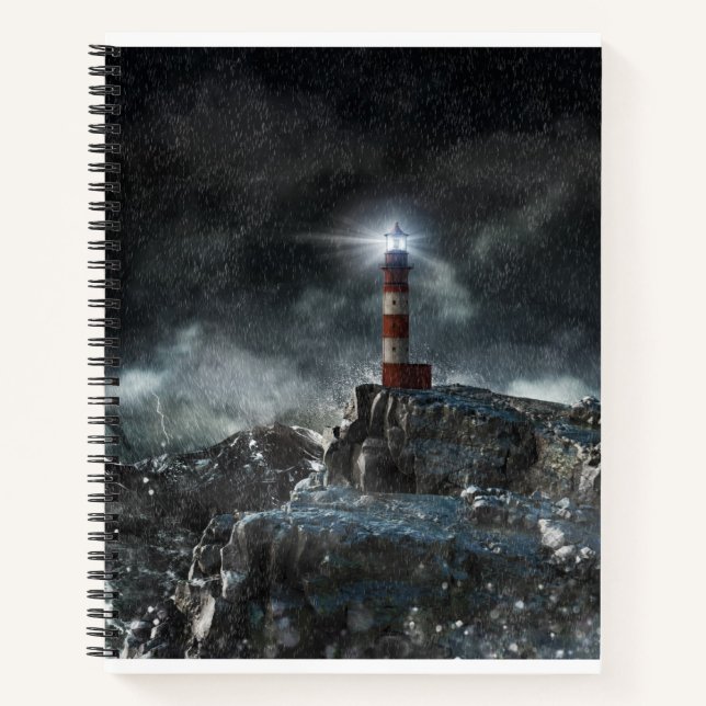 Cuaderno Faros | Faro en la tormenta (Anverso)