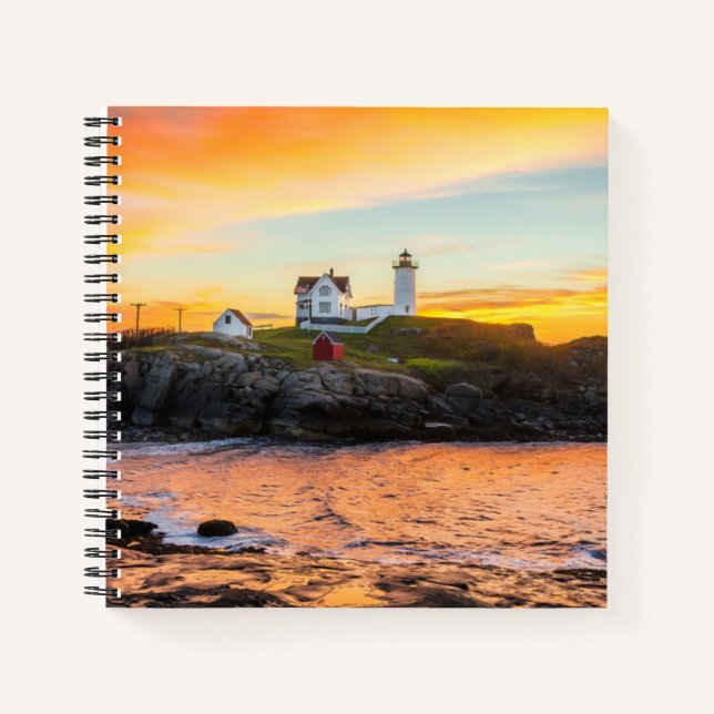 Cuaderno Faros | Nubble Lighthouse Maine (Anverso)