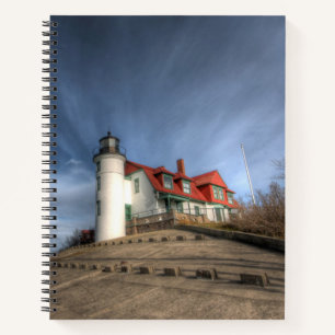 Cuaderno Faros Point Betsie Lake Michigan