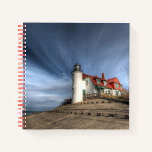 Cuaderno Faros Point Betsie Lake Michigan