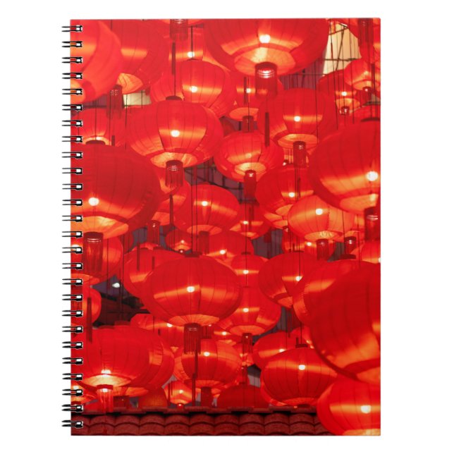 Cuaderno Faros rojos tradicionales decorados para los nuevo (Frente)