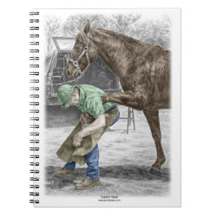 Cuaderno Farrier Blacksmith Shoeing Horse