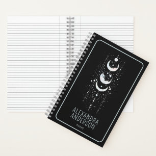 Cuaderno Fases celestes de la luna mística holística espiri