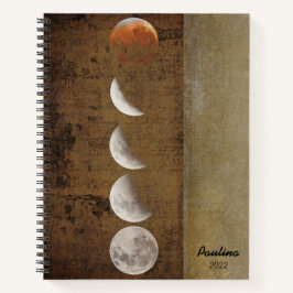 Cuaderno Fases lunares angustiadas personalizadas