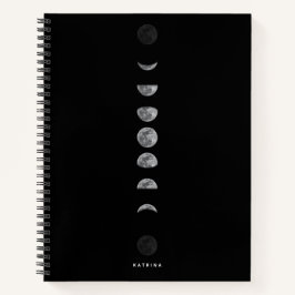 Cuaderno Fases lunares de la luna nombre Celestial personal