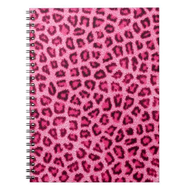 Cuaderno Fashiable efecto de piel de leopardo (Frente)