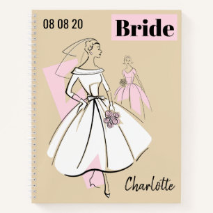 Cuaderno Fashion Bride Neutral Group Bride Nombre de novia 