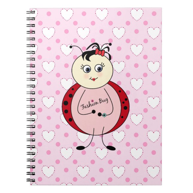 Cuaderno Fashion Bug Ladybug Fashionista (Frente)