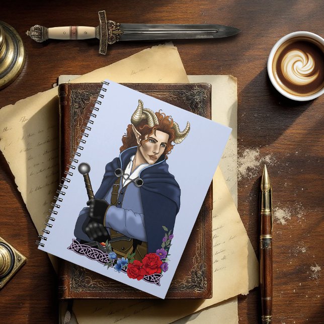 Cuaderno Fauno Fae con Cuernos Fantasía  (Subido por el creador)