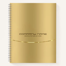 Cuaderno Faux gold Stainless Steless Look