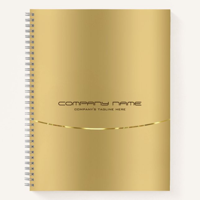 Cuaderno Faux gold Stainless Steless Look (Anverso)