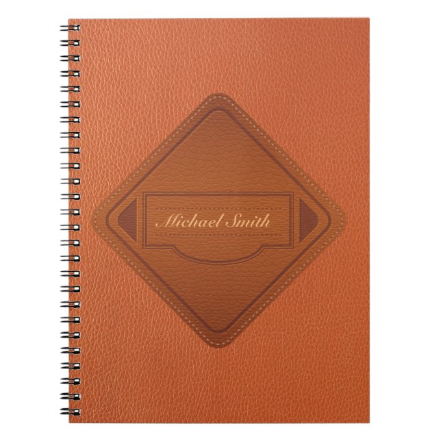 Cuaderno Faux Leather Brown (Frente)