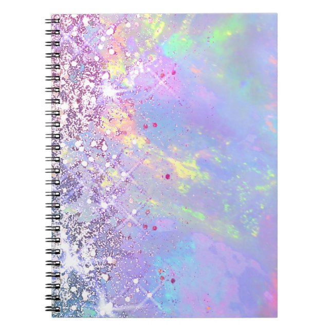 Cuaderno faux purpurina opal (Frente)