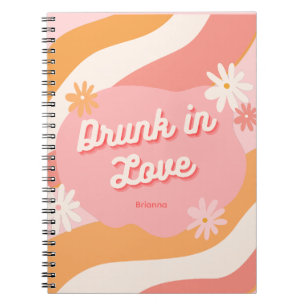 Cuaderno Favor de despedida de soltera rosa retro