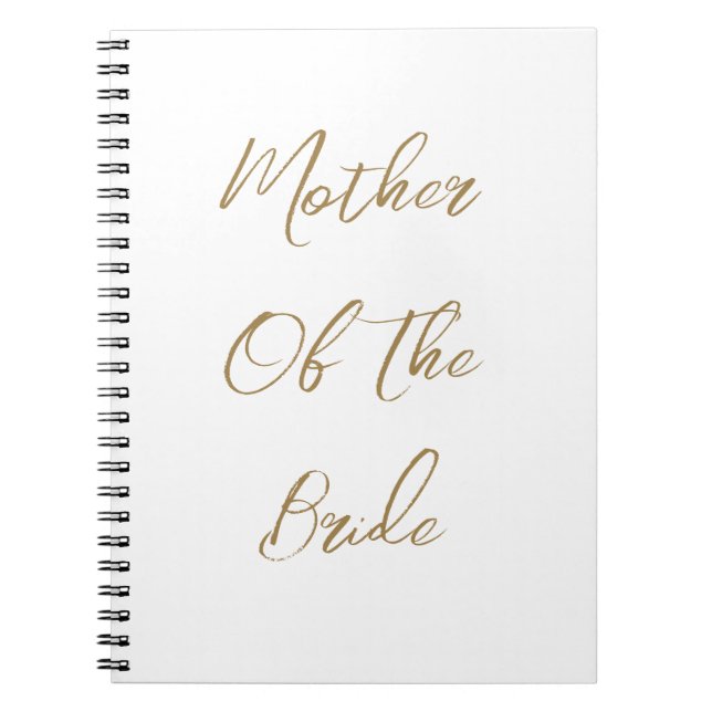 Cuaderno Favor de regalo de boda de la madre de la novia co (Frente)
