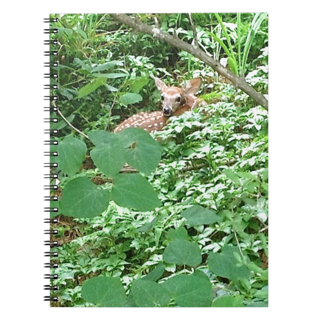 Cuaderno FAWN in Green Heart Leaves --- (Frente)