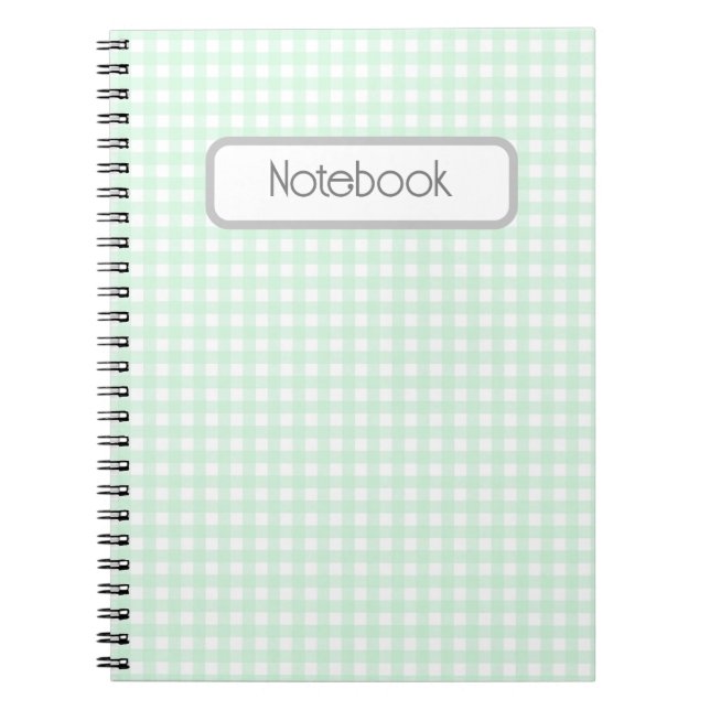 Cuaderno Faye y Lauren Green Gingham (Frente)