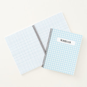 Cuaderno Faye y Lauren Light Blue Gingham