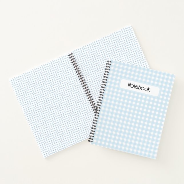 Cuaderno Faye y Lauren Light Blue Gingham (Interior)