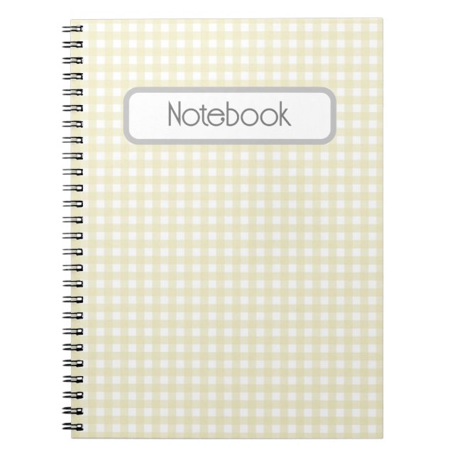 Cuaderno Faye y Lauren Yellow Gingham (Frente)