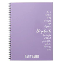Fe diaria - Personalizado Proverbs Notebook for Wo