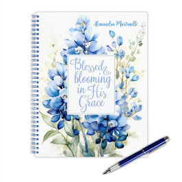Cuaderno Fe personalizada de portátiles en la Pascua de Blo