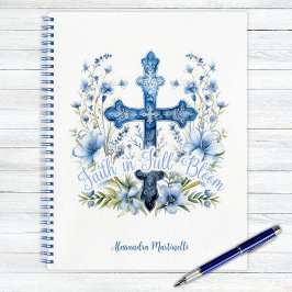 Cuaderno Fe personalizada de portátiles en la Pascua de Blo
