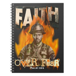 Cuaderno Fe por miedo, bombero, fe cristiana