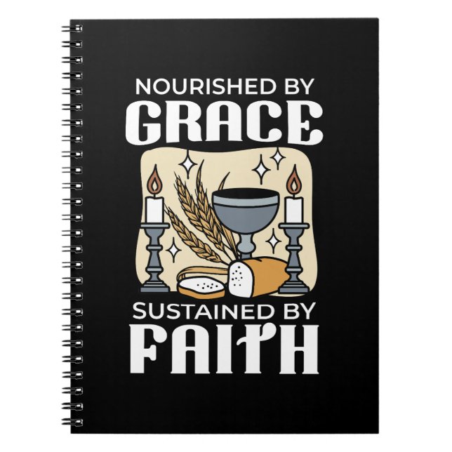 Cuaderno Fe y Gracia Espiritual – Cristiano Inspirador (Frente)