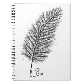 Cuaderno Feather Quill la voz de los pensamientos y emocion