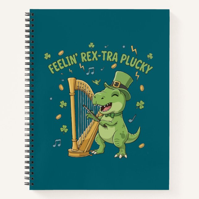 Cuaderno Feelin' Rex-tra Plucky Funny St. Patrick's Day   (Anverso)