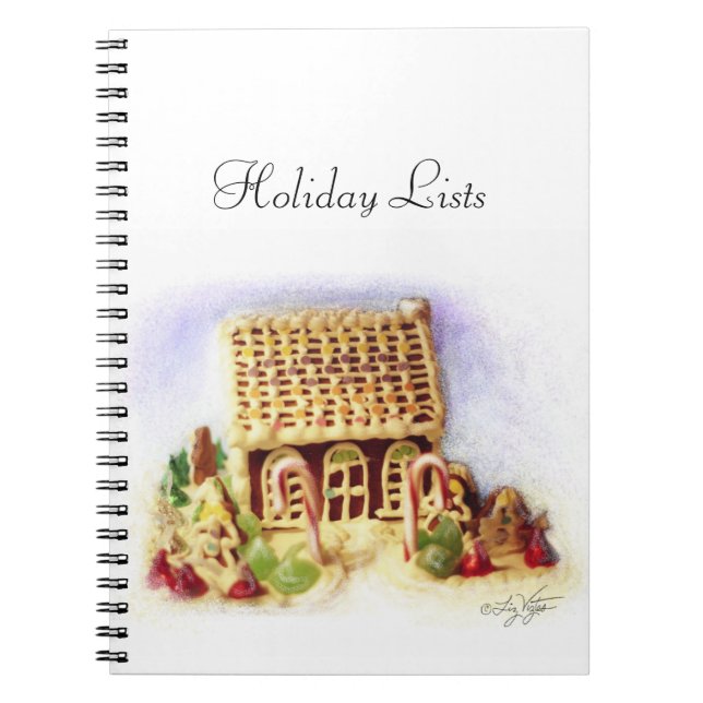 Cuaderno Felices fiestas Gingerbread House (Frente)