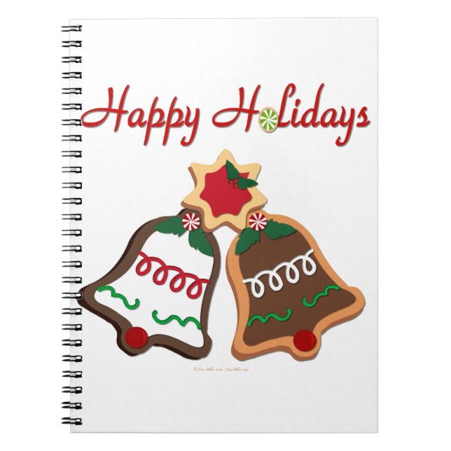 Cuaderno Felices fiestas Navidades Cookie Bells (Frente)