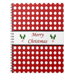 Cuaderno Felices Navidad con un modelo de lunar