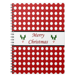 Cuaderno Felices Navidad con un modelo de lunar