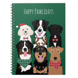Cuaderno Felices Pawlidays Cute Navidades