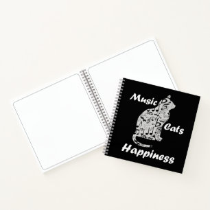 Cuaderno Felicidad de Gatos Musicales - Cita de Amante de M