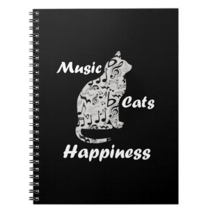Cuaderno Felicidad de Gatos Musicales - Cita de Amante de M