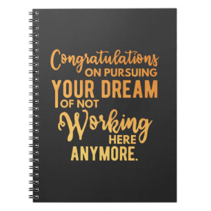 Cuaderno Felicitaciones por seguir con tu sueño